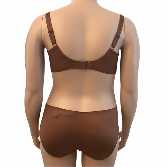 Elomi Kristie Plus Size Brief Panty Cocoa 3XL - Picture 8 of 12